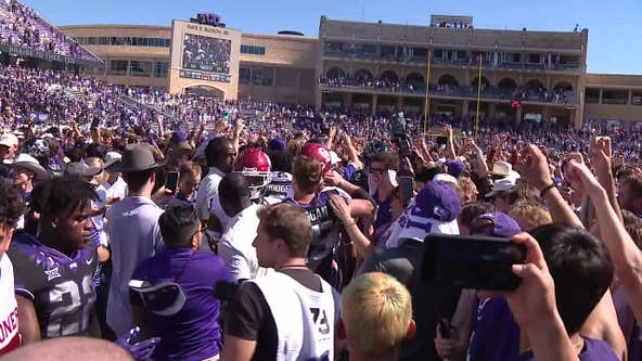 TCU fined $50,000 after fans storm the field to celebrate Oklahoma’s defeat