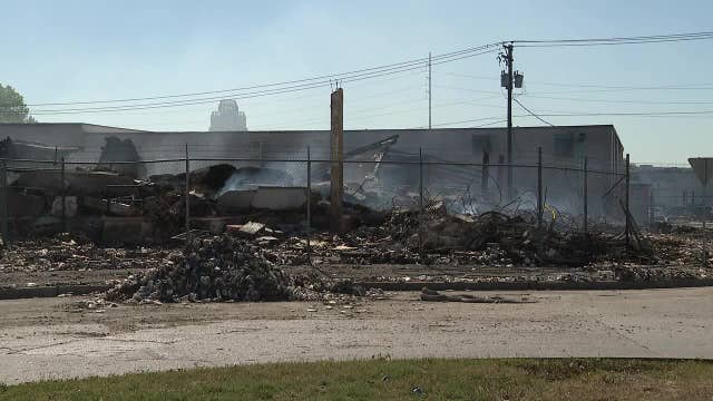 Fort Worth warehouse fire fueled by hand sanitizer continues to burn a week later