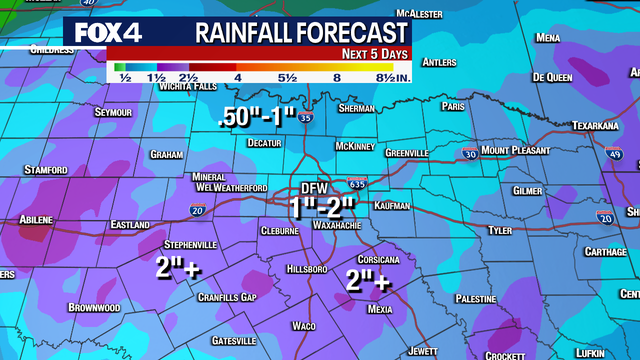 Dallas weather: Second round of rain to bring showers through Saturday morning