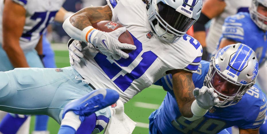 Cowboys' Ezekiel Elliott likely to miss Bears matchup with knee injury:  report