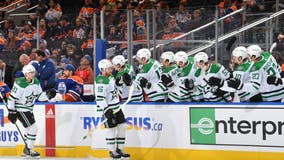 Benn has hat trick as Stars roll past Oilers, 6-2