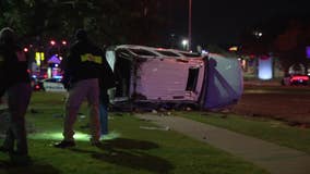 Crash during police chase from Garland to Dallas leaves 1 dead, 2 hospitalized