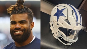 Ezekiel Elliott spoils Cowboys throwback helmets for Thanksgiving