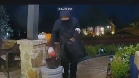 Halloween scare: McKinney man in mask caught on camera dumping candy into bowls