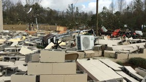 Tornadoes fueled by record-high temperatures kill 2, wreck homes in South