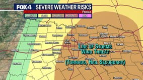 Dallas Weather: Enhanced risk of severe weather Friday, possible hail, tornadoes