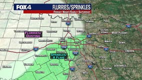 Dallas weather: Snow flurries possible Friday into Saturday