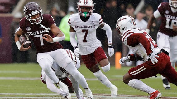 Texas A&M snaps six-game skid with 20-3 win over UMass