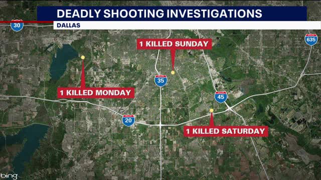Dallas police investigating series of deadly shootings