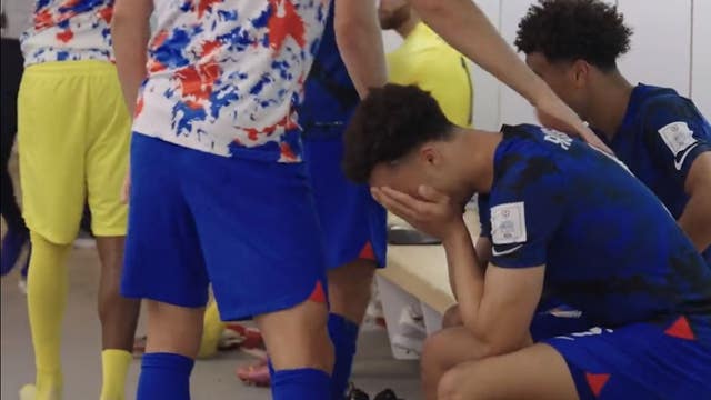 World Cup: Antonee Robinson breaks down in tears in locker room after emotional win over Iran