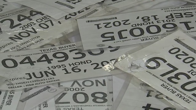 Texas says goodbye to temporary paper license plates in July