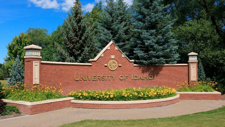 University of Idaho campus entry sign