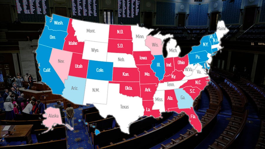 2022 Midterm Election Balance of Power: Live, Interactive Results Map