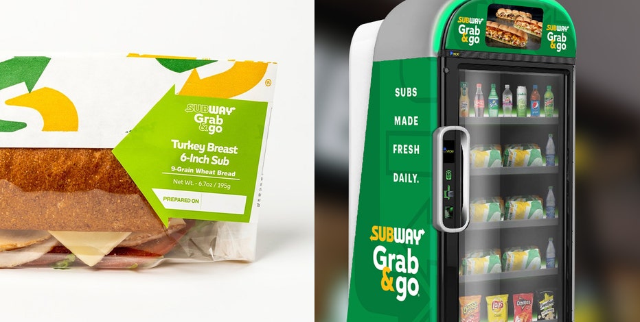 Subway sandwich vending machine at California college sells fresh