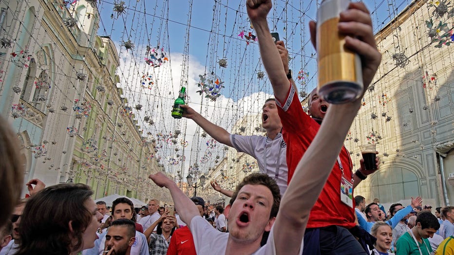 Atmosphere Builds In Moscow As England Take On Croatia In The World Cup Semi-final