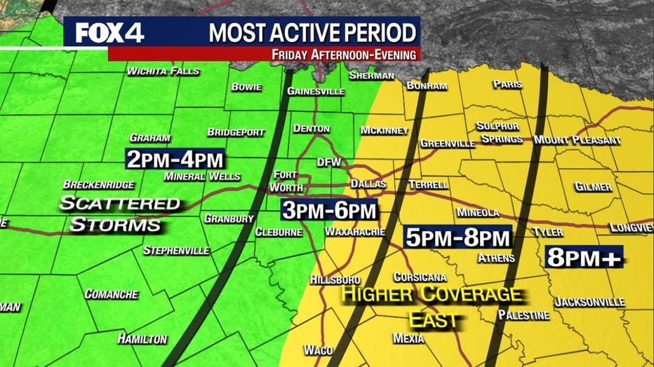 Dallas Weather Enhanced risk of severe weather Friday possible