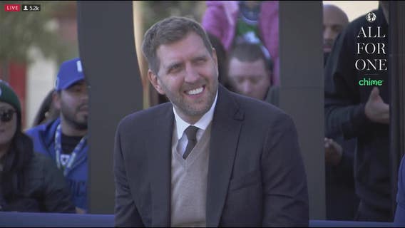 Dirk Nowitzki statue unveiled outside of American Airlines Center
