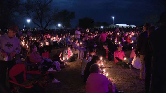 Athena Strand: Thousands gather for memorial service for 7-year-old