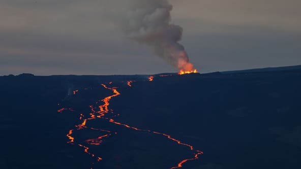 Lava flow threatens to cutoff main thoroughfare on Hawaii’s Big Island