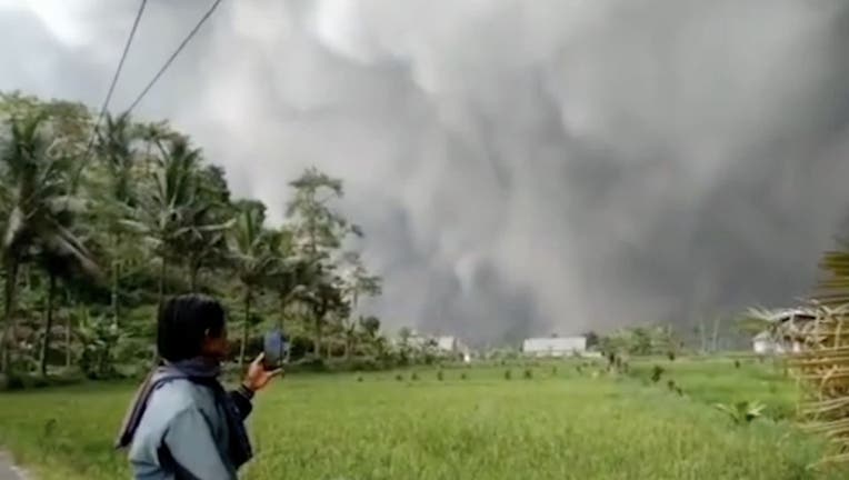 Semeru Volcano erupts in Indonesia