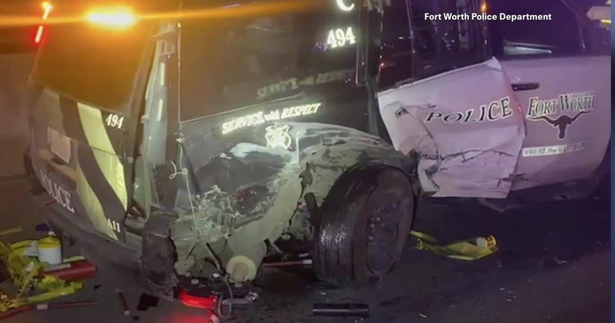 DWI suspect hits Fort Worth police SUV | FOX 4 Dallas-Fort Worth