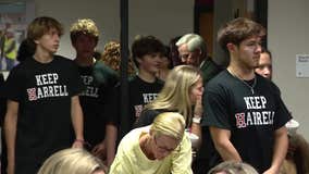 Rockwall-Heath students, parents show support for suspended football coach at school board meeting