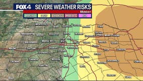 Severe storms possible in North Texas Monday