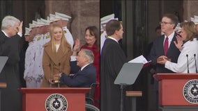 Gov. Abbott and Lt. Gov. Patrick take the oath of office for the 3rd time