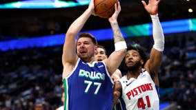 Doncic scores 53 in return, Mavericks beat Pistons 111-105