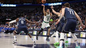 Tatum's rare triple-double leads Celtics past Mavs, 124-95