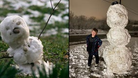 From slushman to giant snowman, North Texans show off their snowy creations