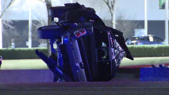 1 dead in overnight rollover crash on I-20 in Arlington