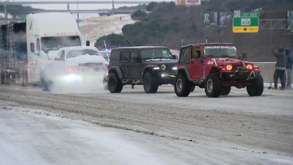 North Texas Jeep club rescues drivers stranded on icy roads