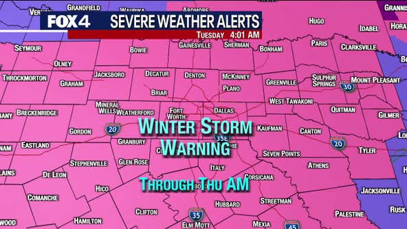 Winter Storm Warning extended until Thursday, Ice Storm Warning for some starts Wednesday