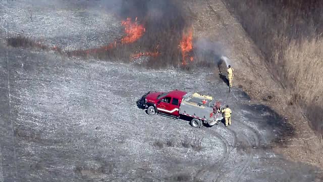 Crews take part in controlled burn in Collin County