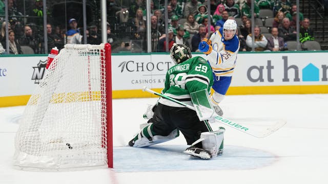 Sabres rookie Power scores in overtime in 3-2 win over Stars