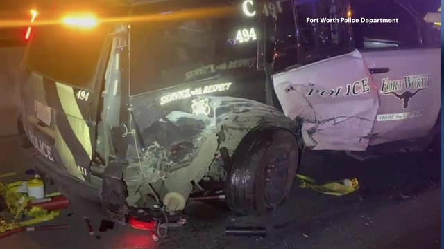 DWI suspect hits Fort Worth police SUV