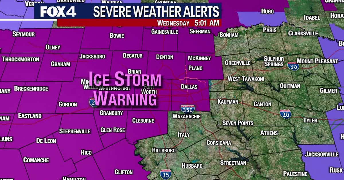 Dallas Weather: Ice Storm Warning for Dallas-Fort Worth brings more ...