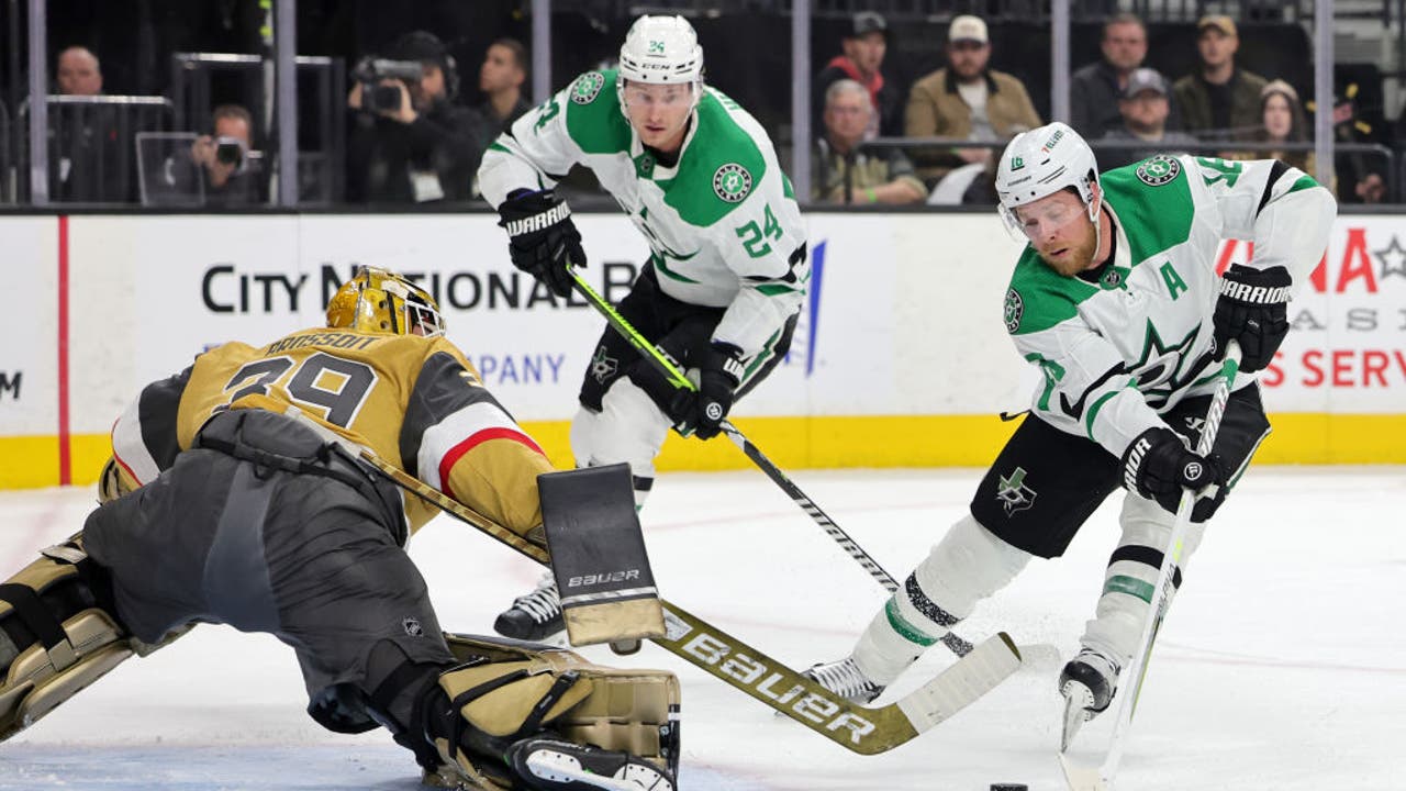 Stars beat Vegas 2-1 after shootout between division leaders