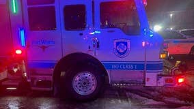 Fort Worth fire engine stolen and crashed