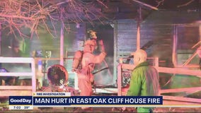 Firefighters rescue man trapped in burning home in East Oak Cliff