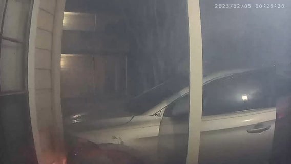 Murder victim found after car crashes into Garland apartment building