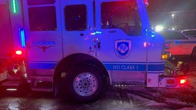 Fort Worth fire engine stolen and crashed