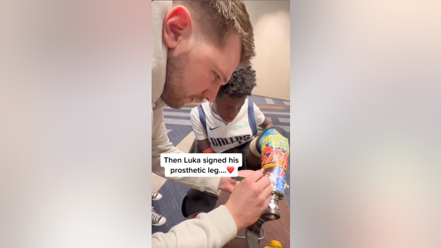 Luka Doncic surprises fan without hands or legs with trip to All-Star weekend