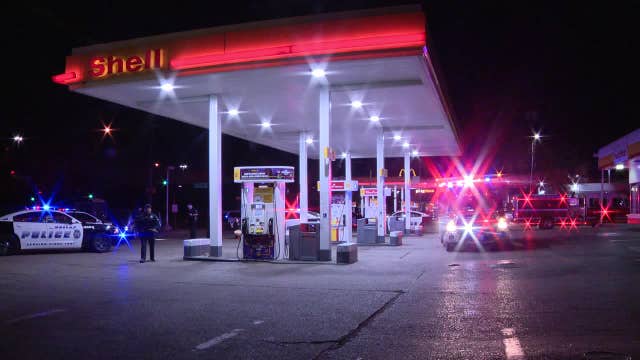 2 shot outside gas station near Fair Park