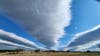 What caused those striped clouds in the North Texas sky on Monday