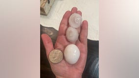 Dallas Weather: Storms drop hail as big as half dollars in North Texas