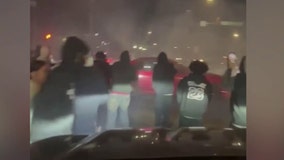 VIDEO: Fort Worth street takeover leads to 1 arrest