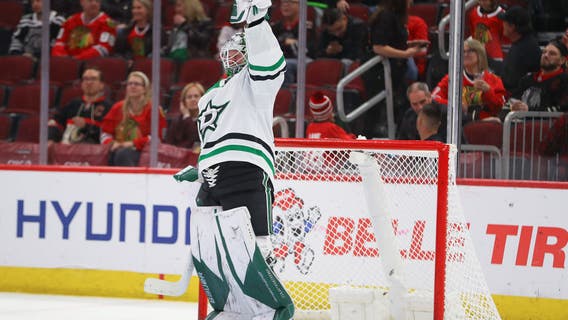 Roope Hintz scores 3 times as Stars beat Blackhawks 5-2