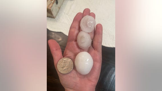 Dallas Weather: Storms drop hail as big as half dollars in North Texas